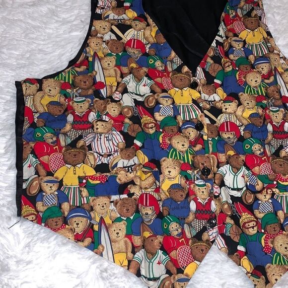 Vintage Teddy Bear Graphic Vest XL - Picture 4 of 12